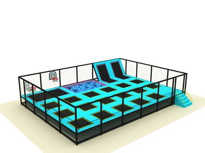 Parque de trampolín de cama de alta calidad para la venta, cama de salto KP-160624